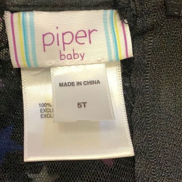 Piper Baby Sleeveless Star Sequin Tulle Dress 5T - Picture 9 of 13